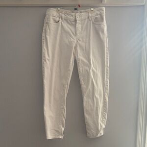 White House Black Market White Ankle Jeans